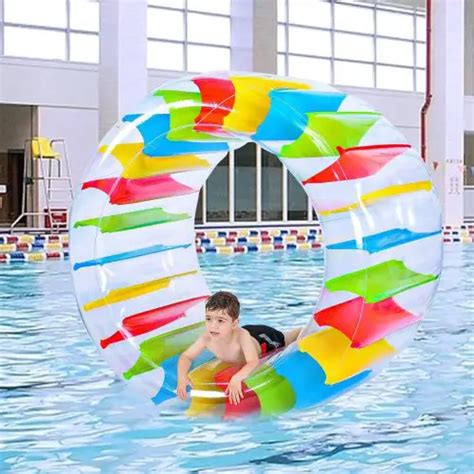 65" Inflatable Hamster Water Wheel Pool Float for Summer Fun - Yinz Buy