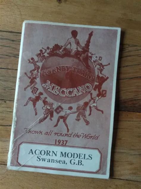 HORNBY TRAINS AND Meccano 1937 Catalogue. Acorn Models. Swansea ...