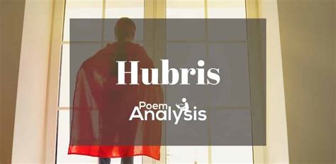 Hubris: Literary Definition and Examples - Poem Analysis