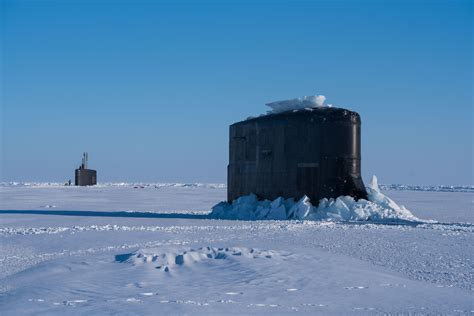 Submarines USS Hartford, USS Connecticut surface together in the Arctic Circle > Commander ...