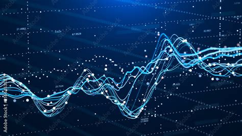 Stock market chart. Business Graph. Investment graph. Abstract financial chart. 3D rendering ...