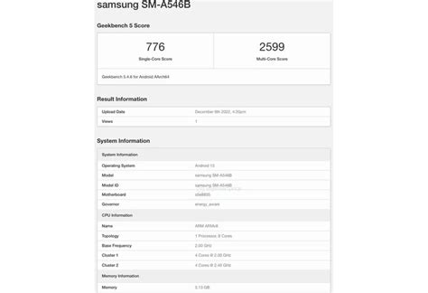 Samsung Galaxy A54 5G on Exynos 1380 passed the performance test in ...