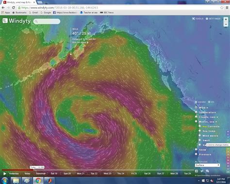 Windyty Wind Map Forecast - Map