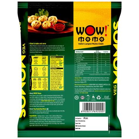 Buy Wow Momo Darjeeling Veg Momos Online at Best Price of Rs 280.25 ...