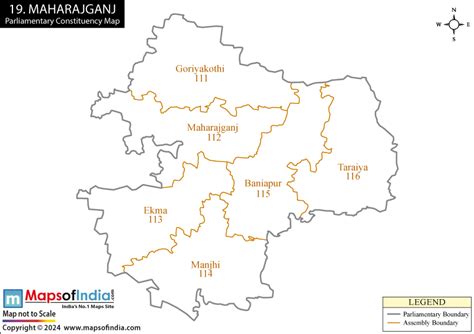 Maharajganj Parliamentary Constituency Map Bihar