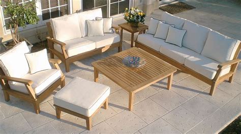 Teak Deep Seating Patio Collection - PIPEFINEPATIOFURNITURE