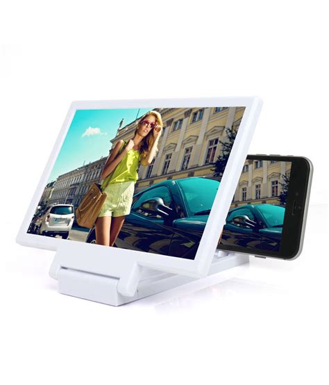 Jeetcon Mobile Phone Screen Magnifier For Smartphone - White - Mobile Enhancements Online at Low ...