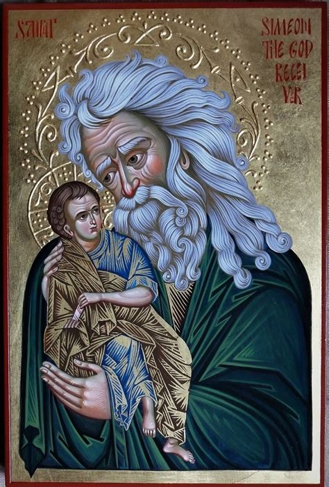 Saint Simeon the God receiver Icon, iconography, Simeon the God ...