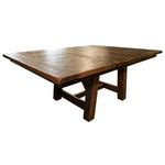Square Reclaimed Wood Dining Table | Rustic Red Door