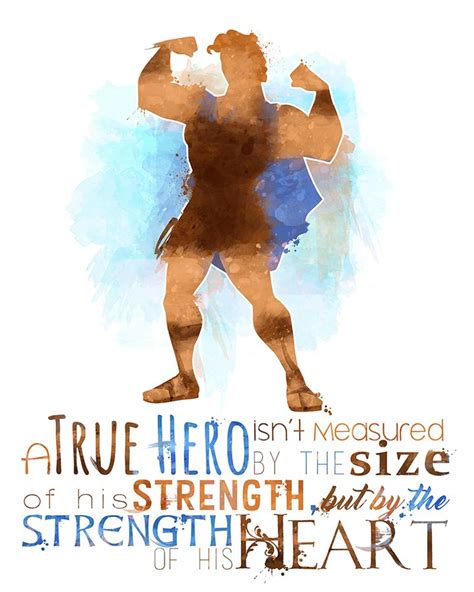 Hercules A True Hero 8x10 Printable Poster | Etsy | Disney quotes ...