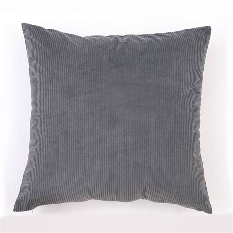 18"x18" Solid Ribbed Textured Square Throw Pillow Gray - freshmint ...