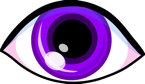 Violet Eye Design - Free Clip Art