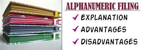 Alphanumeric filing | Advantages | Disadvantages