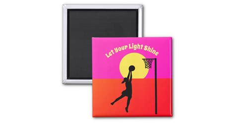 Goal Shooter Inspirational Netball Quote Magnet | Zazzle