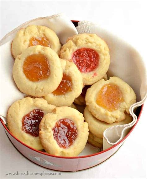 Easy Shortbread Jam Thumbprint Cookies Recipe | Holiday Baking Ideas