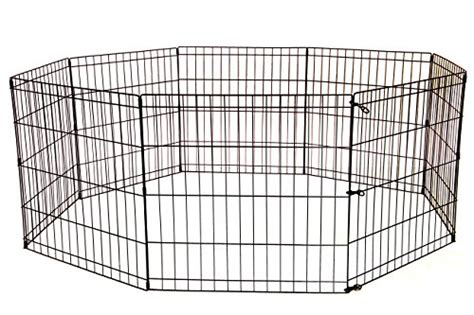 36 Inch Pet Playpen Crate Fence Pet Kennel Dog Play Pen Exercise Cage ...