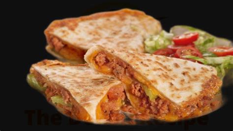 Cheeseburger Quesadilla Perfection – The Delish Recipe