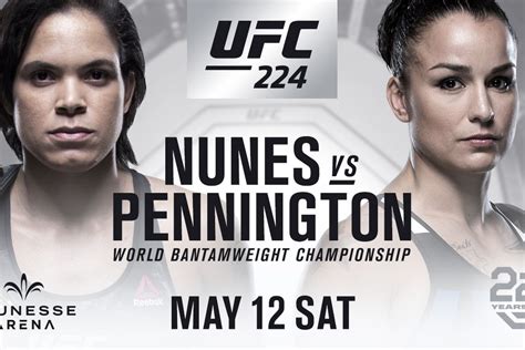 Latest UFC 224 fight card, rumors, for ‘Nunes vs Pennington’ in Brazil - MMAmania.com