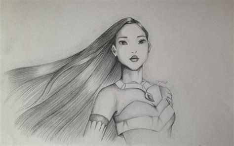 Pencil drawing of Pocahontas | Disney princess sketches, Disney art drawings, Disney drawings ...