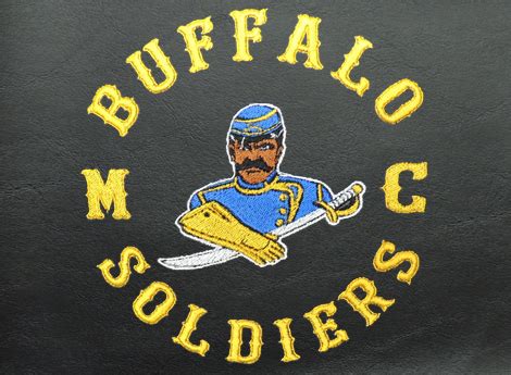 Lehman Trike Fender Bras - Buffalo Soldiers M C Logo