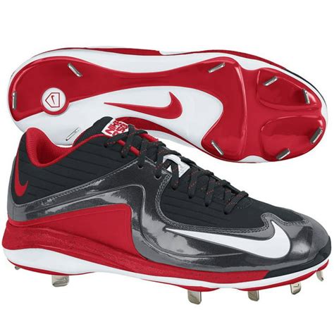 nike men's air mvp pro metal ii baseball cleats (14, black / red / white) - Walmart.com ...