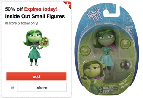 Target: 50% Off Cartwheel Offer - Inside Out Small Figures! - Savings Done Simply