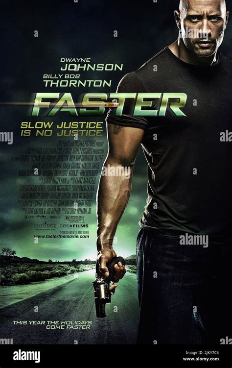 DWAYNE JOHNSON POSTER, FASTER, 2010 Stock Photo - Alamy