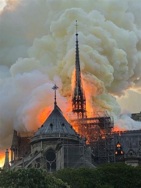 Gallery of Major Fire at Notre-Dame Cathedral in Paris; Main Structure ...