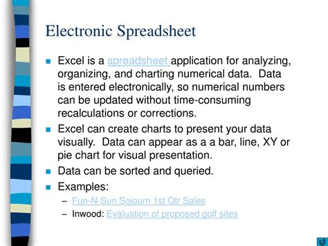 PPT - ELECTRONIC SPREADSHEET PowerPoint Presentation, free download ...