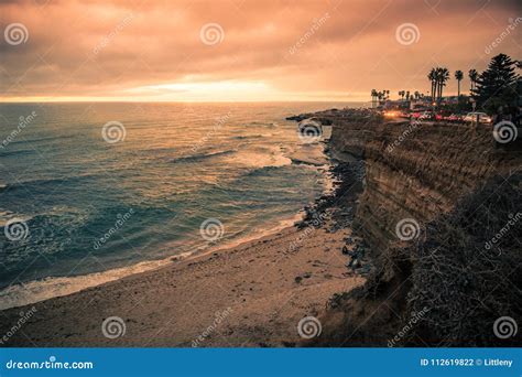 Sunset Cliffs San Diego California Stock Photo - Image of scenic, cove: 112619822