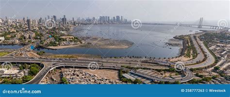 Aerial View of Cityscape Mumbai Surrounded by Buildings and Water Stock ...