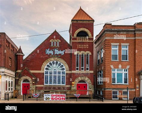 Dennison, Ohio, USA- Oct. 24, 2022: Example of renovating and ...