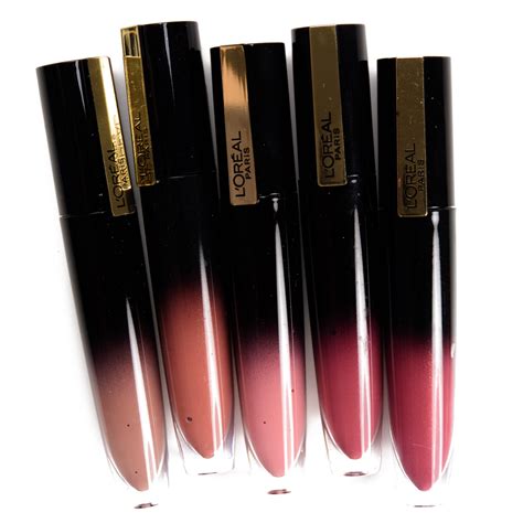 L'Oreal Brilliant Signature Shiny Lip Stain Swatches - FRE MANTLE ...