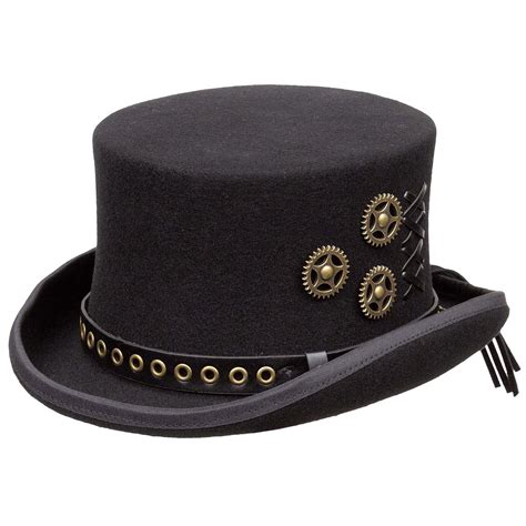 Steampunk Top Hat - K. Keith in 2020 | Steampunk top hat, Steampunk hat, Hats for men