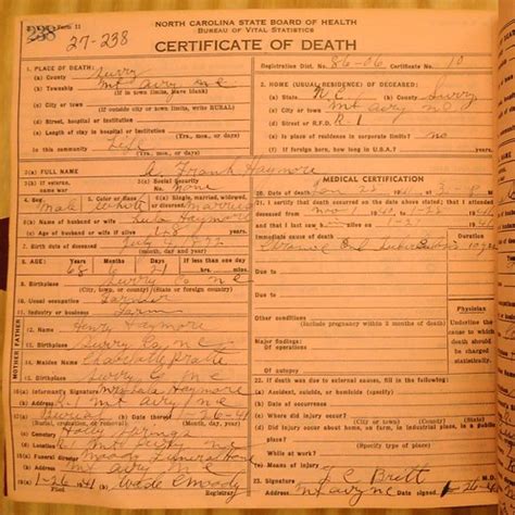 Death Certificate - A F Haymore - modified | Melissa MB Wilkins | Flickr