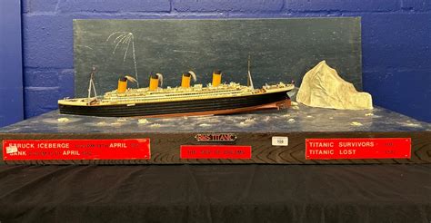 At Auction: R.M.S. TITANIC: Large diorama depicting the Titanic ...