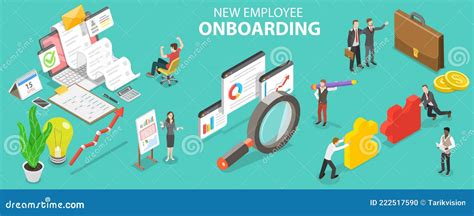 3D Isometric Flat Vector Conceptual Illustration of New Employee Onboarding Stock Vector ...