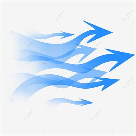 Blue Air Flow Gradient Arrow, Airflow, Blue, Arrow PNG Transparent Clipart Image and PSD File ...