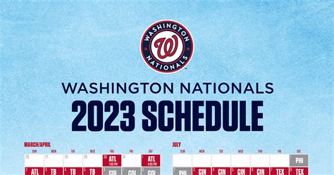 Washington Nationals Announce 2023 Schedule | by Nationals Communications | Medium