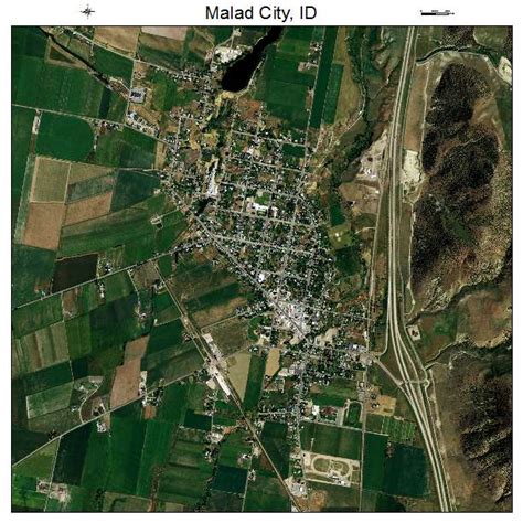 Aerial Photography Map of Malad City, ID Idaho