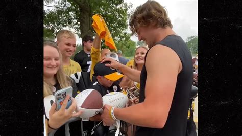 Young Kenny Pickett Fan Breaks Down In Tears While Rookie QB Signs Ball