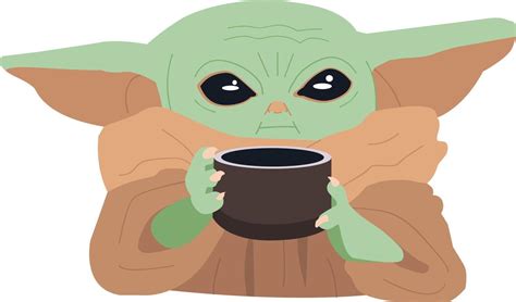 Baby Yoda Soup SVG