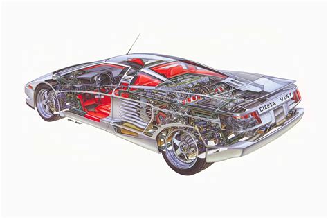 Cizeta-Moroder V16T prototype_cutaway-1 - Paul Tan's Automotive News