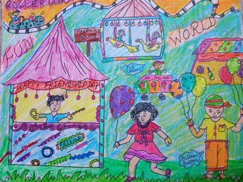 Children’s Park – Fun World | Crayon Drawings | Pinterest | Crayon ...