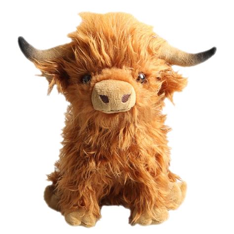 Buy Peegsan Highland Cow Gifts, 28cm Highland Cow Plush Toy,Highland Cow Stuffed Animal ...