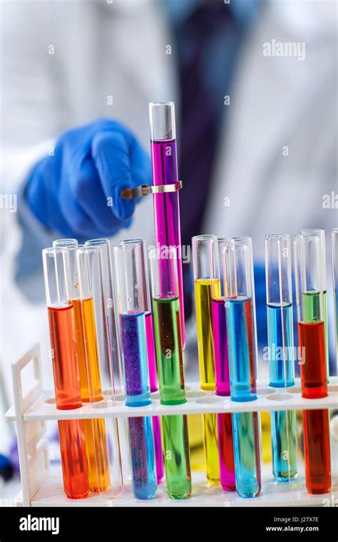 glass laboratory test tubes in science research lab Stock Photo - Alamy