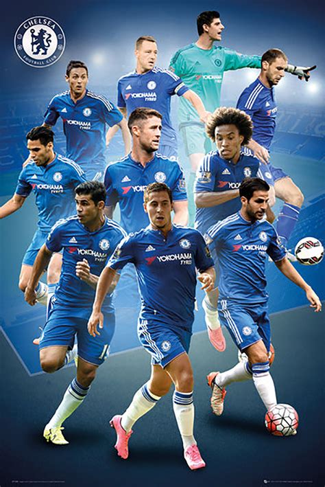 Chelsea Players Official Soccer Player Poster 2015/16- Buy Online SoccerMadUSA.com