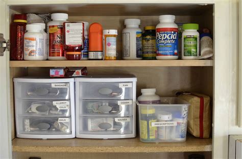 Keeping Your Medicine Cabinet Simple, Safe, and Organized - The Organized Mom