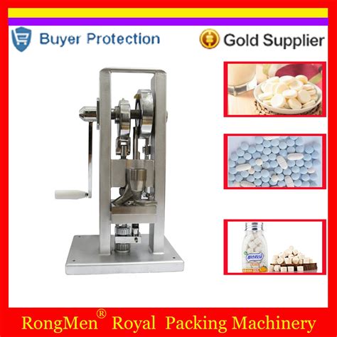 TDP 0 Pill Presser Machine Single Punch Tablet Pressing Machine Manual Candy Milk Tablet ...