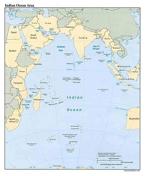 Indian Ocean Map | Maps | Pinterest